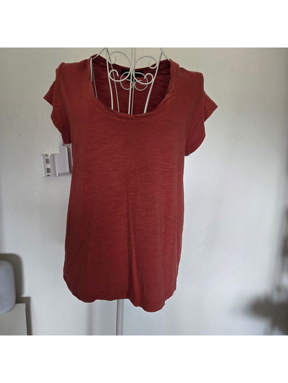 Social Standard by Sanctuary Medium Red Cotton Rayon Blend T-Shirt